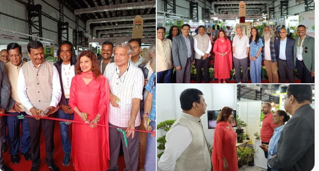 Actress Varsha Usgaonkar inaugurates 16th edition of Landscape and Gardening Expo 2023 in Mumbai