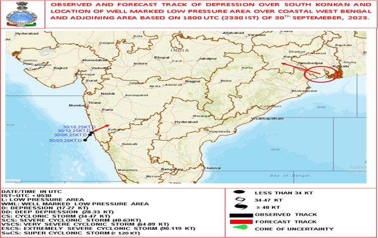 Heavy to very heavy rainfall likely over Konkan and Goa