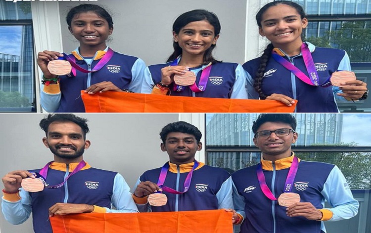 एशियाई खेलों में कांस्य पदक जीतने पर प्रधानमंत्री नरेंद्र मोदी और खेल मंत्री अनुराग ठाकुर ने स्केटिंग टीमों को बधाई दी