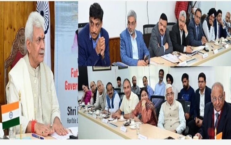 J&K Lt. Governor Manoj Sinha chaired high-level meeting on 'Future-Ready Governance' at Raj Bhawan in Srinagar