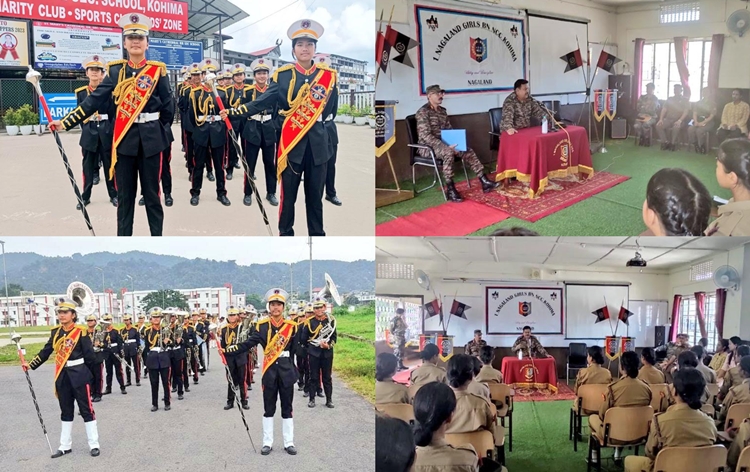 NCC girls band commenced training for Republic Day Parade at Kohima