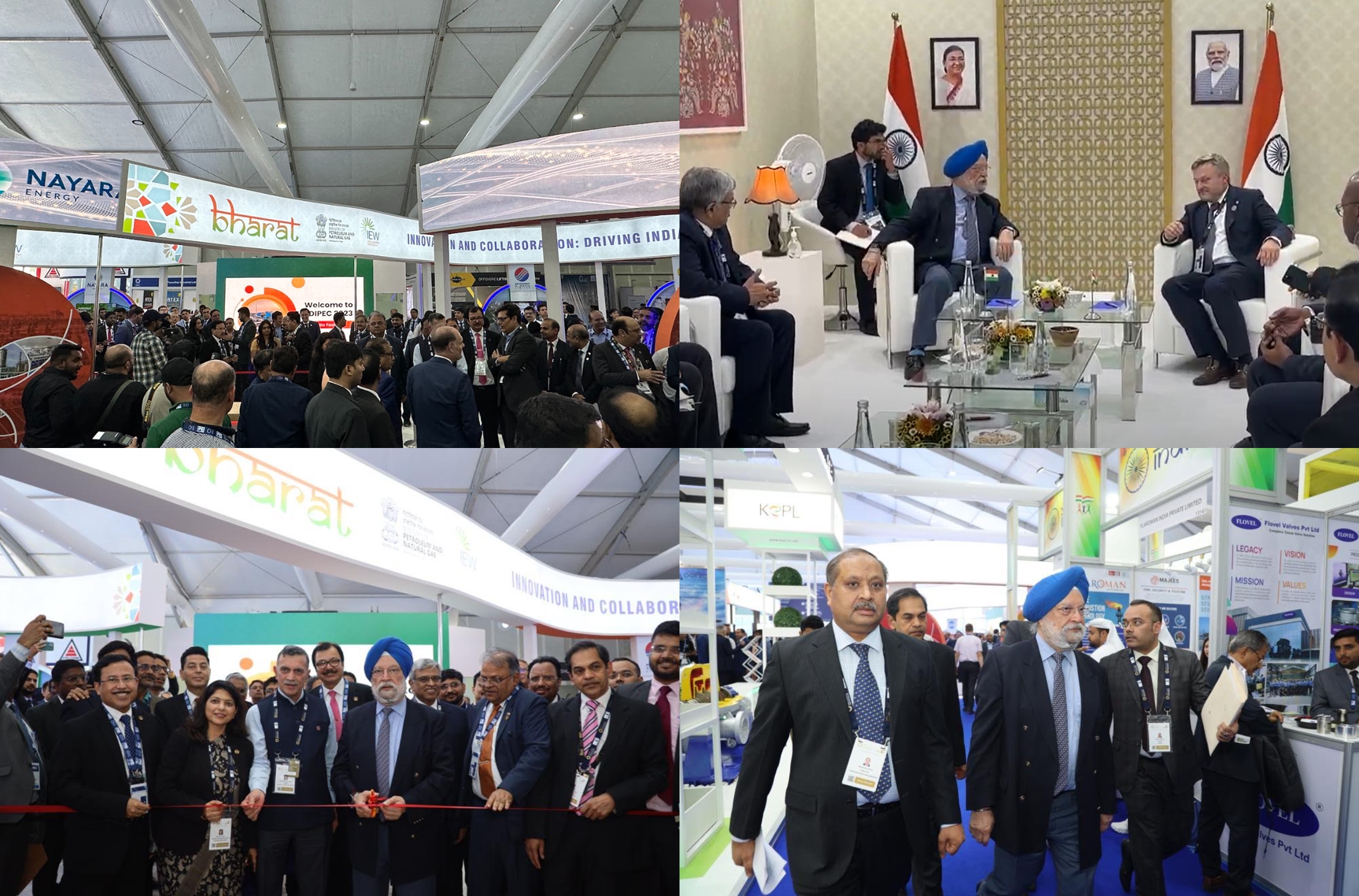 Union Minister of Petroleum and Natural Gas Hardeep S Puri Inaugurates the Indian Pavilion at ADIPEC 2023