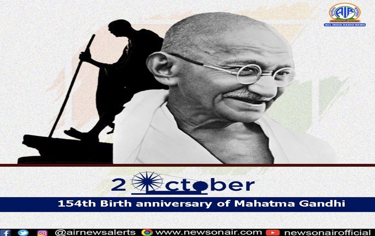 Nation celebrates 154th birth anniversary of Mahatma Gandhi