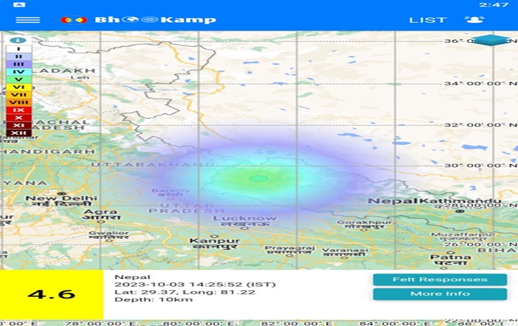 Massive tremors felt in Delhi-NCR, epicentre in Nepal