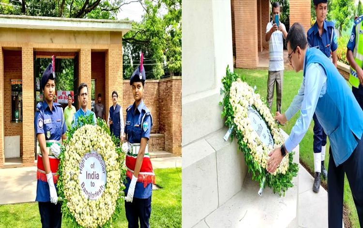 Indian High Commissioner paid tributes to Commonwealth War Graves, Comilla