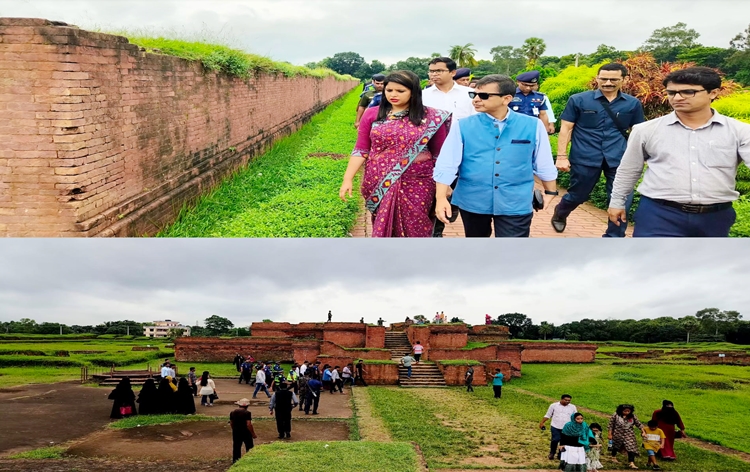 Indian High Commissioner visits Shalban Buddhist Vihar, Cumilla in Bangladesh