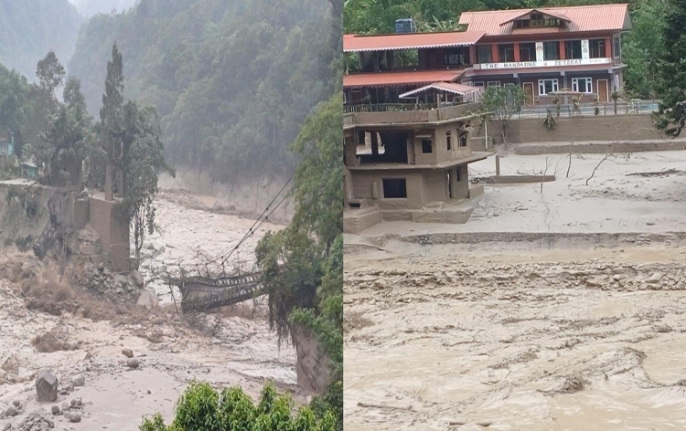 सिक्किम में तीस्‍ता नदी में अचानक आई बाढ़ से राज्‍य के कई क्षेत्रों से संपर्क टूटा, राहत और बचाव कार्य जारी