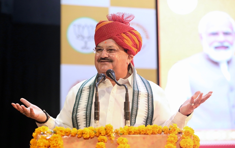 भाजपा राष्‍ट्रीय अध्‍यक्ष जे.पी नड्डा ने कहा–प्रधानमंत्री नरेन्‍द्र मोदी ने कांग्रेस की कोरे वादे करने की नीति को रिपोर्ट कार्ड राजनीति में बदल दिया