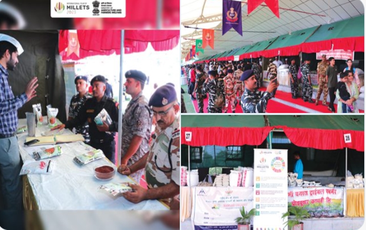 Agriculture Ministry organizes Millets Farmer Producer Organizations Exhibition at the BSF Camp in Delhi