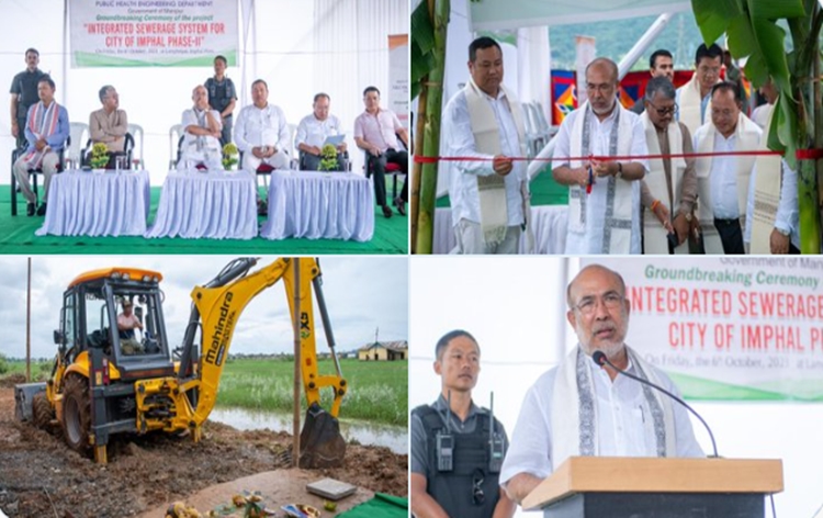 Manipur CM N. Biren Singh launches two mega projects in Imphal; He says State needs to take up development projects as it slowly returns to normalcy