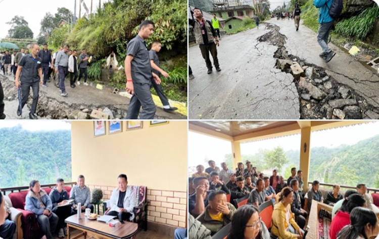 Sikkim CM Prem Singh Tamang visits disaster affected areas, and assures full support and assistance