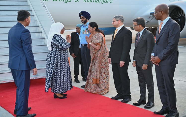 Tanzanian President Samia Suluhu Hassan arrives in India on 4-day State visit