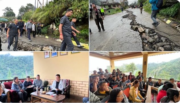 Sikkim CM PS Tamang visits flood-ravaged areas of Sirwani