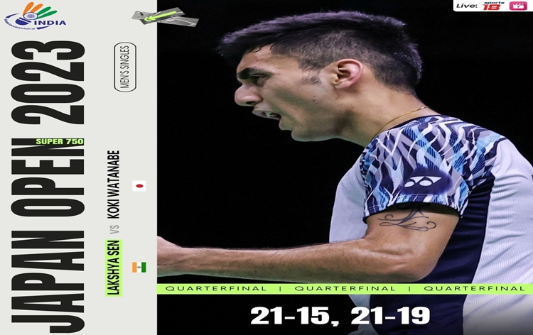 Japan Open Badminton: Lakshya Sen enters semi-finals