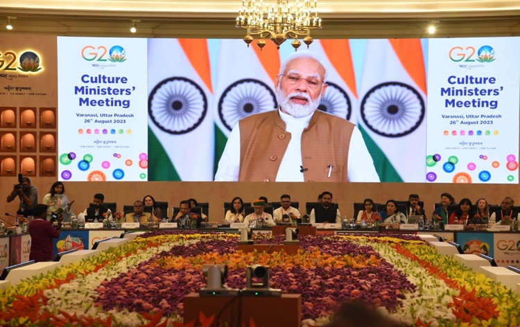 PM calls upon G20 nations to make culture driving force for sustainable development, social inclusion & global harmony