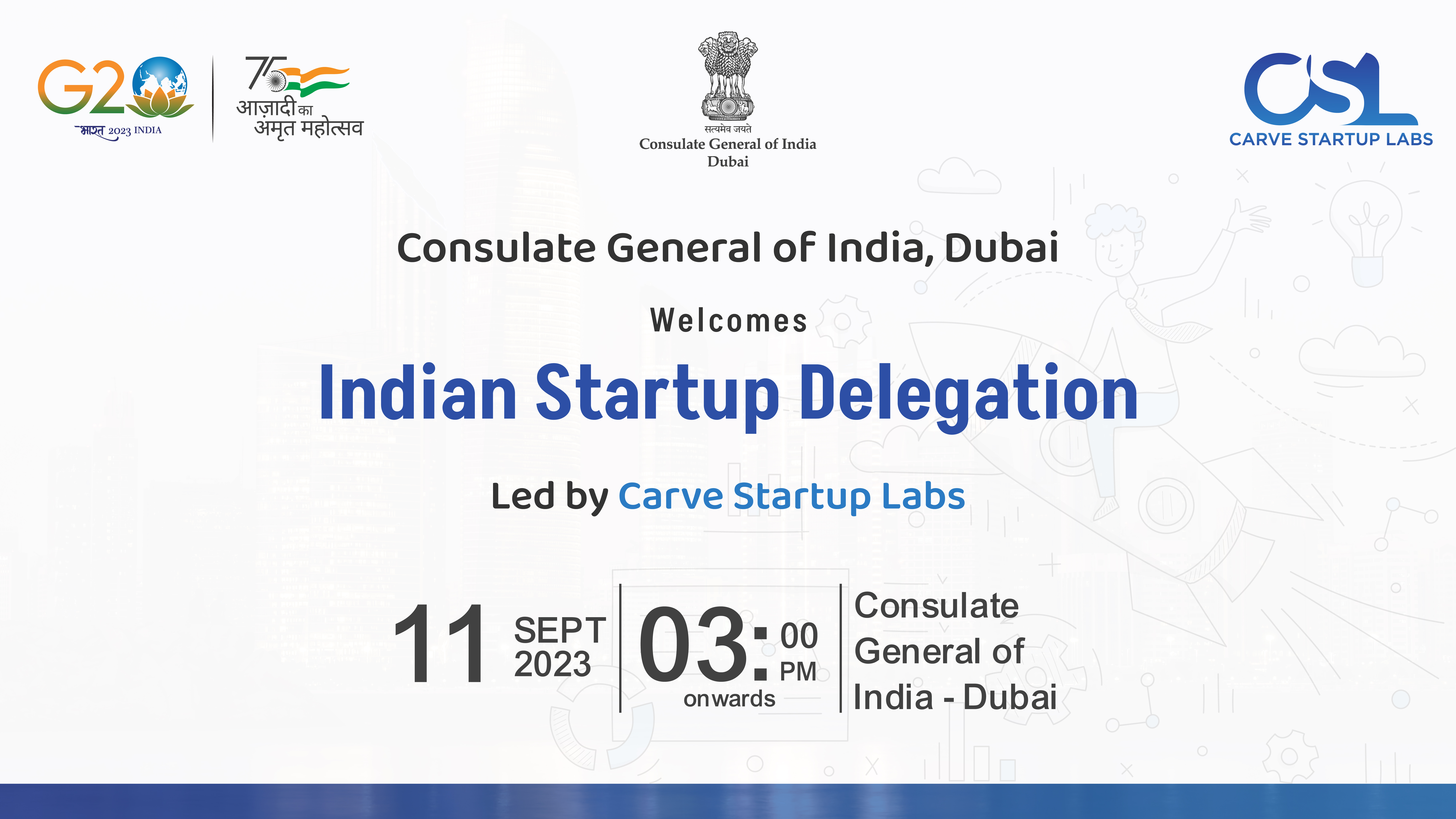 Startup Delegation Hosted at India Mission in Dubai Strengthening Collaboration Between India and UAE