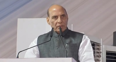 रक्षा मंत्री राजनाथ सिंह ने दस राज्यों और केंद्रशासित प्रदेशों में अनेक महत्वपूर्ण बुनियादी ढांचागत परियोजनाओं का उद्घाटन किया