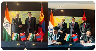 विदेश मंत्रालय के पूर्वी मामलों के सचिव सौरभ कुमार ने मंगोलिया के शिक्षा और विज्ञान मंत्री एल.ऐंख अंगालान के साथ महत्‍वपूर्ण बातचीत की