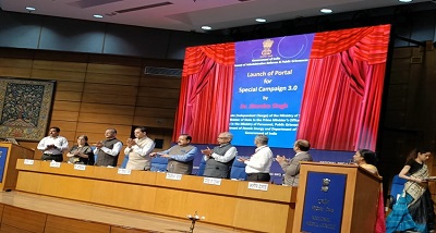 केंद्रीय कार्मिक, लोक शिकायत और पेंशन राज्य मंत्री डॉ. जितेंद्र सिंह ने नई दिल्ली में विशेष स्‍वच्‍छता अभियान के तीसरे चरण के पोर्टल का शुभारंभ किया