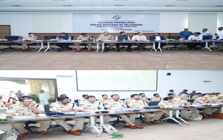 Chief Electoral Office conducts training for police officers for forthcoming Assembly Elections in Telangana