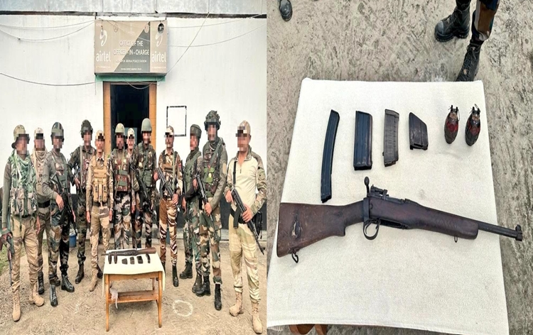 Assam Rifles recovers arms, ammunition and war-like stores in Manipur