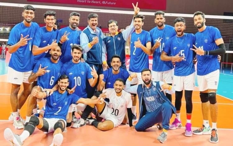 एशियाई खेलों में भारतीय पुरुष वॉलीबॉल टीम ने चीनी ताइपे को 3-0 से हराकर क्वार्टर फाइनल में प्रवेश किया