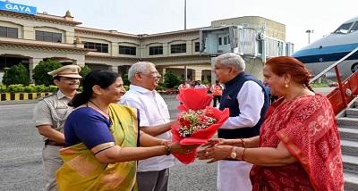 उपराष्ट्रपति जगदीप धनखड़ एक दिवसीय यात्रा पर  बिहार पहुंचे