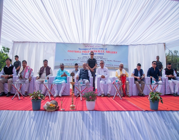 Manipur CM inaugurates Mini Sports Complex at Akampat of Imphal East district 