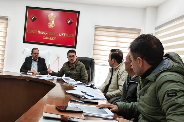 Ladakh: Chief Electoral Officer Yatendra M. Maralkar reviews preparedness of State Nodal Officer for General Election to Lok Sabha, 2024