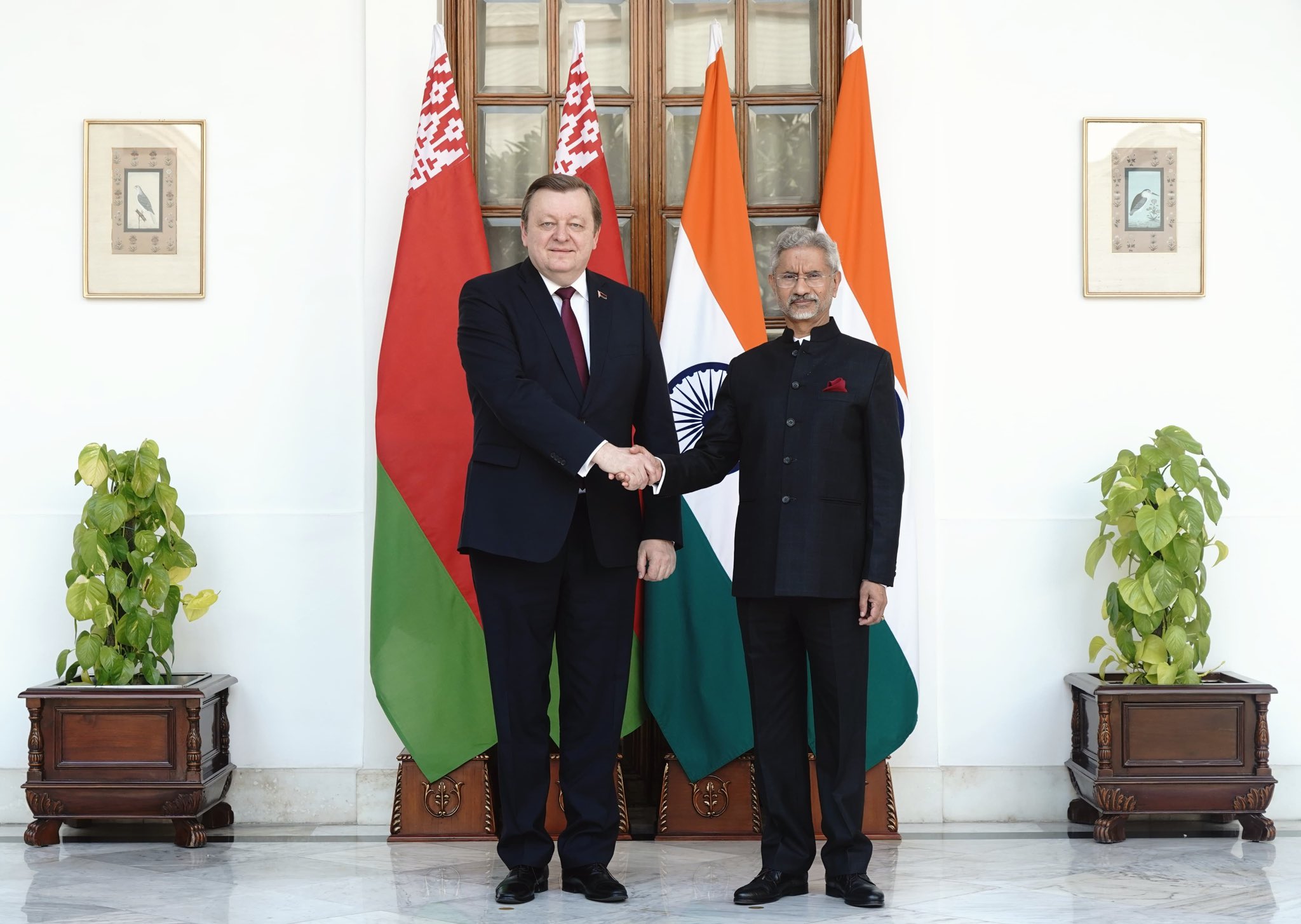 EAM Jaishankar meets Foreign Minister of Belarus Sergei Aleinik in Delhi