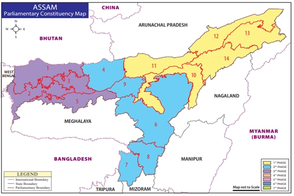 Assam: 35 candidates in first phase of Lok Sabha polls for five seats