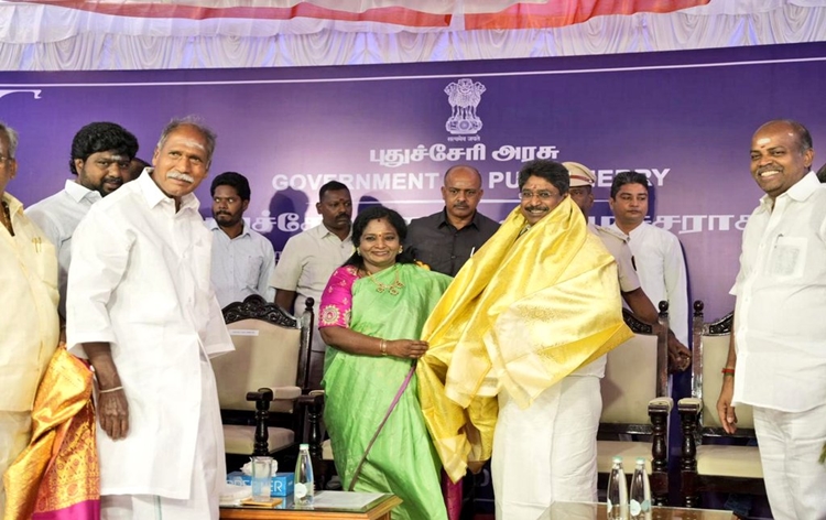 Mr P.R.N.Thirumaran, Karaikkal North Assembly constituency Member swears in as Minister