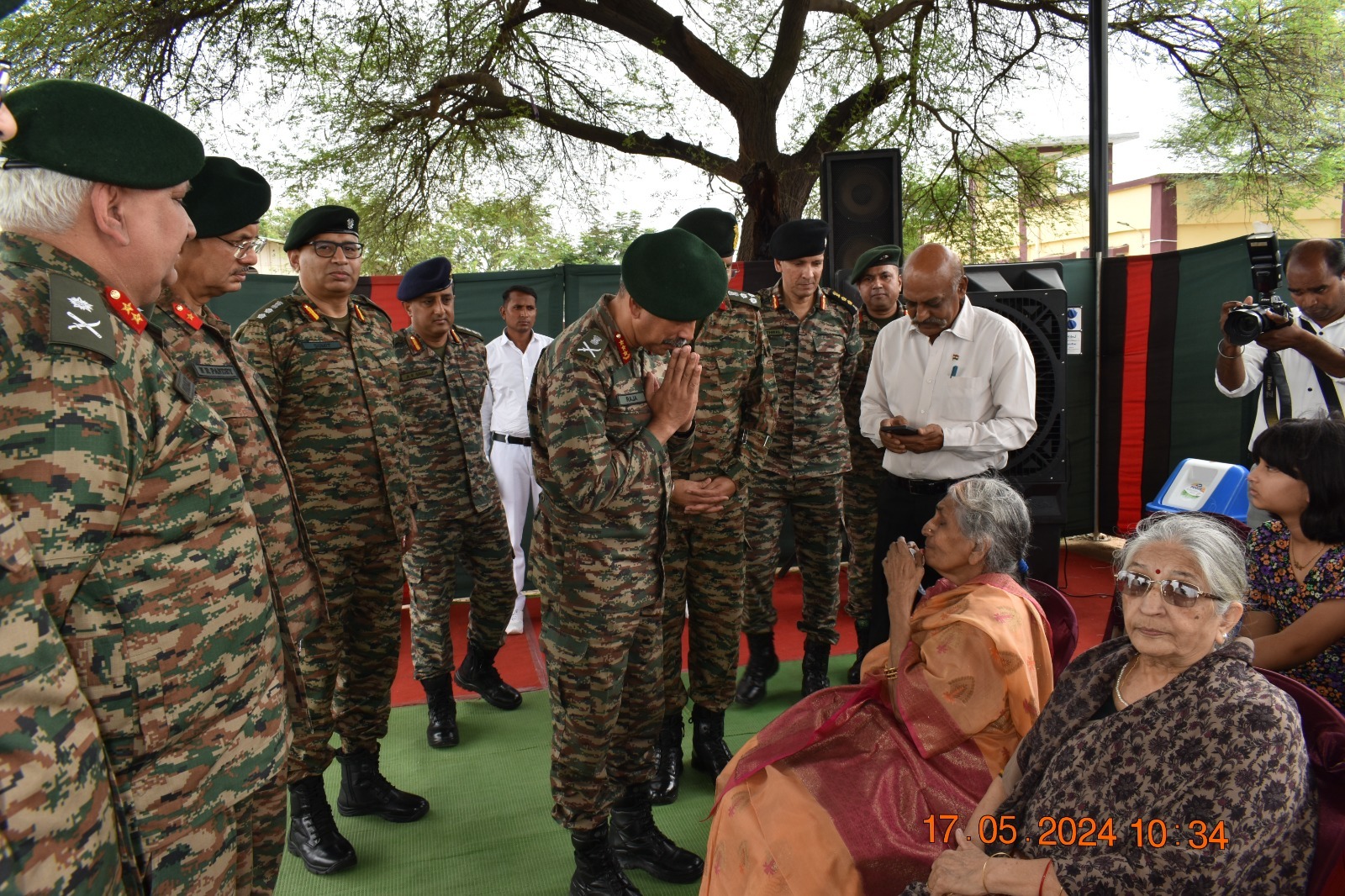 आर्मी कमांडर लेफ्टिनेंट जनरल एन.एस. राजा सुब्रमणि ने सैन्य स्टेशन का किया दौरा