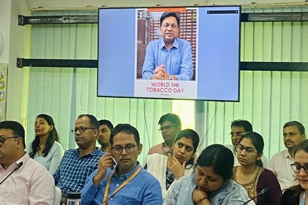 Union Health Secretary Apurva Chandra addresses gathering at event organized to mark World No Tobacco Day