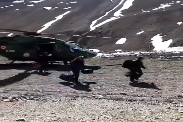 Polling parties dispatched to remote areas of Phema, Ralakun, and Shadey in Ladakh by IAF helicopters