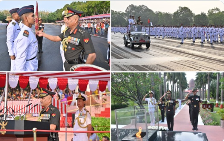 Army Chief General Manoj Pande reviews Passing Out Parade of 146th Course of NDA