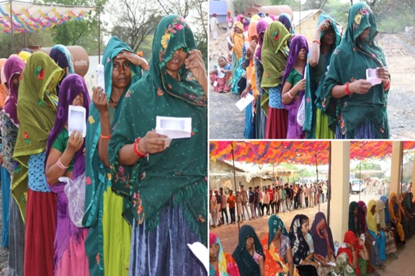 Madhya Pradesh: Voting underway for eight seats spread in tribal dominated Malwa Nimar region