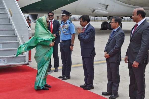 Bangladesh PM arrives in Delhi to attend Narendra Modi’s swearing-in ceremony