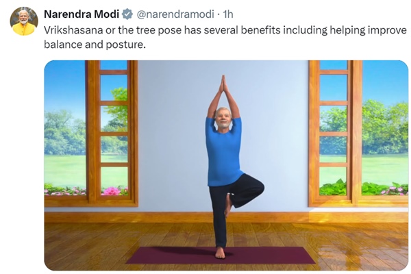 PM Modi shares Vrikshasana yoga video & highlights benefits ahead of International Yoga Day