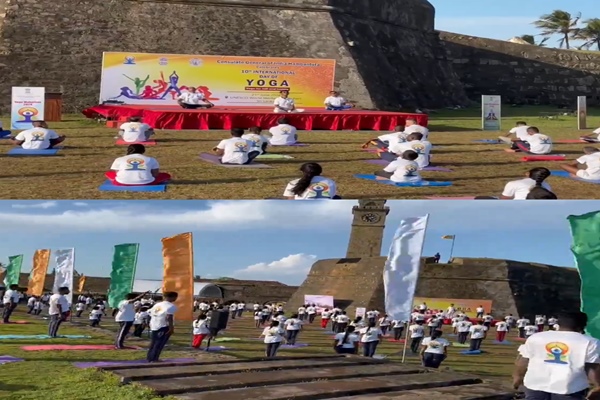 Sri Lanka: International Day of Yoga Celebrations at Galle Fort