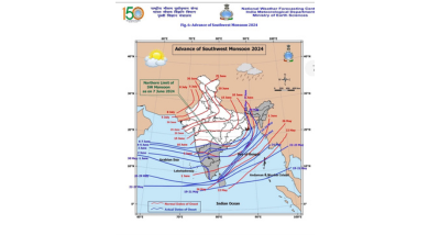 दक्षिण-पश्चिम मानूसन के छत्तीसगढ़ पहुंचने के लिए अनुकूल परिस्थिति बनी