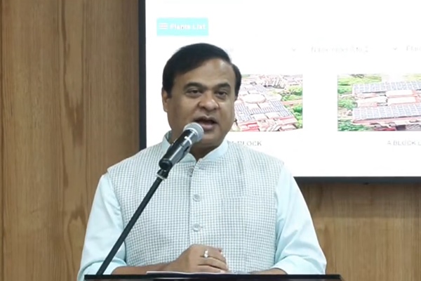 Assam CM Himanta Biswa Sarma inaugurates Janata Bhawan Solar Project