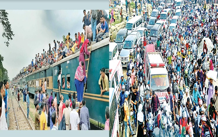 Bangladesh: Huge tailbacks on highways, train rush as people leave Dhaka for Eid-ul-Adha