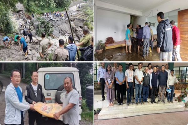 Relief and rescue operations in full swing in flood affected areas of Sikkim