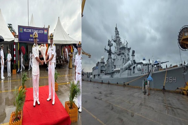 INS Ranvir arrives Chattogram, Bangladesh for a week-long goodwill visit