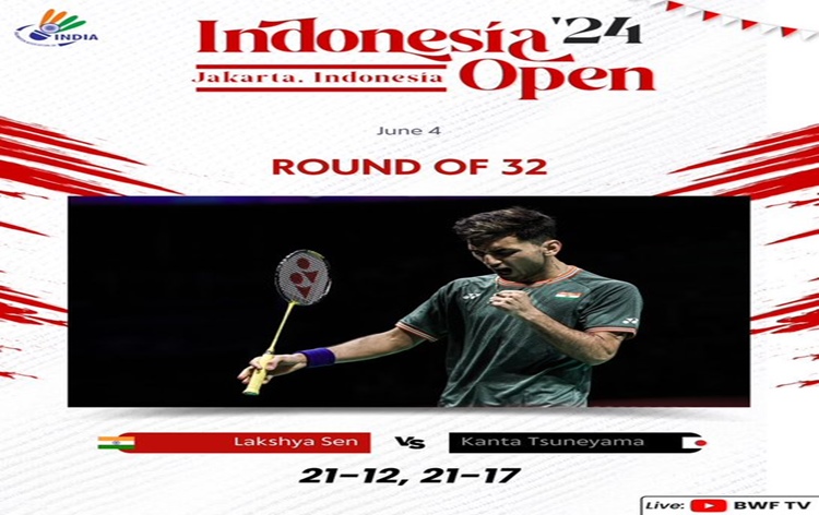 Star Indian shuttler Lakshya Sen enters Second Round of Indonesia Open