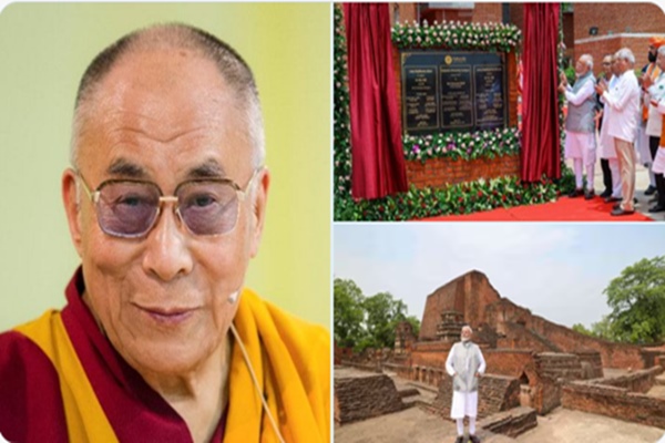 Tibetan spiritual leader Dalai Lama congratulates PM on inauguration of new campus of Nalanda University 