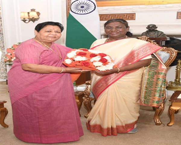 Manipur Governor Anusuiya Uikey calls on President Droupadi Murmu