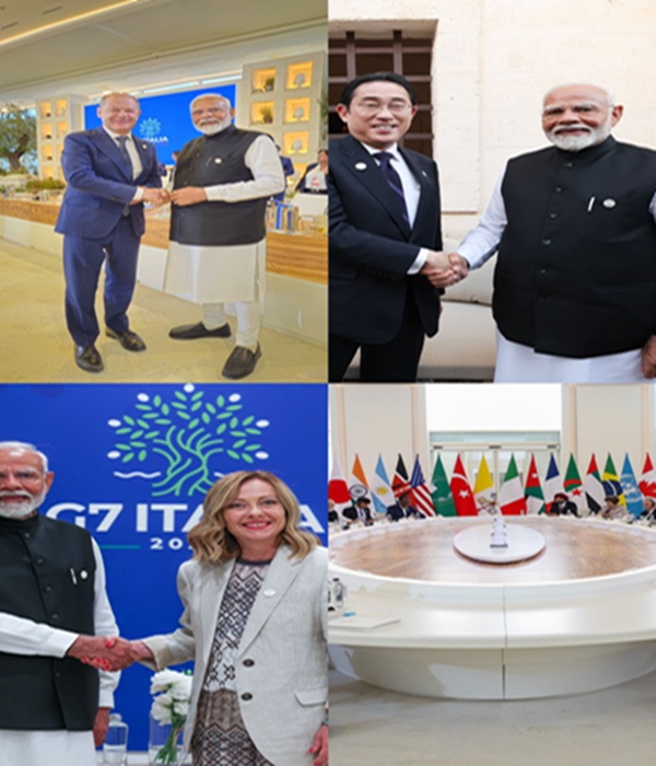 PM Modi calls for giving priority to concerns of Global South, particularly Africa; PM Modi also holds bilateral meetings with PMs of Italy and Japan on the sidelines of  G7 Summit.