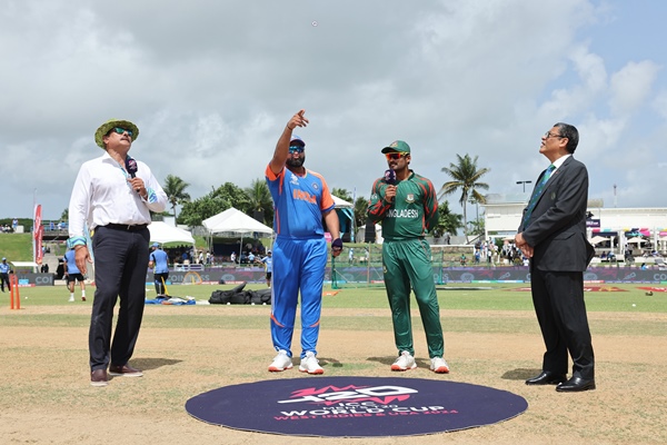 T20 World Cup:  Super 8 match between India and Bangladesh underway